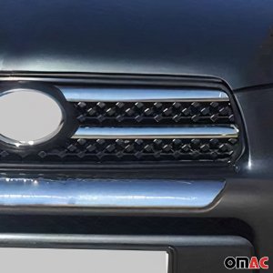 Toyota RAV4 Grill - Front - Omac - Gloss Silver - '06-'09